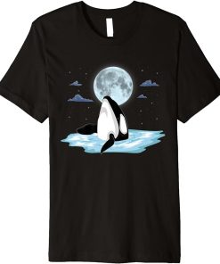 Animal Lover Killer Whale Ocean Animal Moonlight Orca Premium T-Shirt