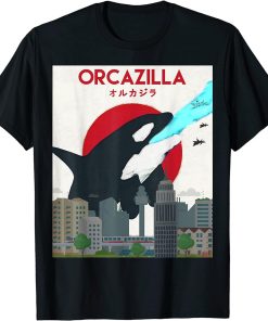 Funny Orcazilla Killer Whale Shirt Gift for Orca Lovers T-Shirt