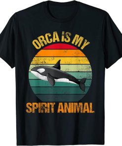 orca is my spirit animal orca Lover Retro Vintage T-Shirt